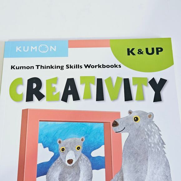 Kumon Thinking Skill Workbook Creativity Grade K Kindergarten & Up Educational - Picture 2 of 4